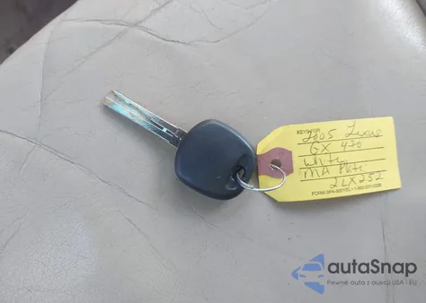 2005 Lexus Gx 470 z USA, uszkodzony, nr VIN JTJBT20X850085067